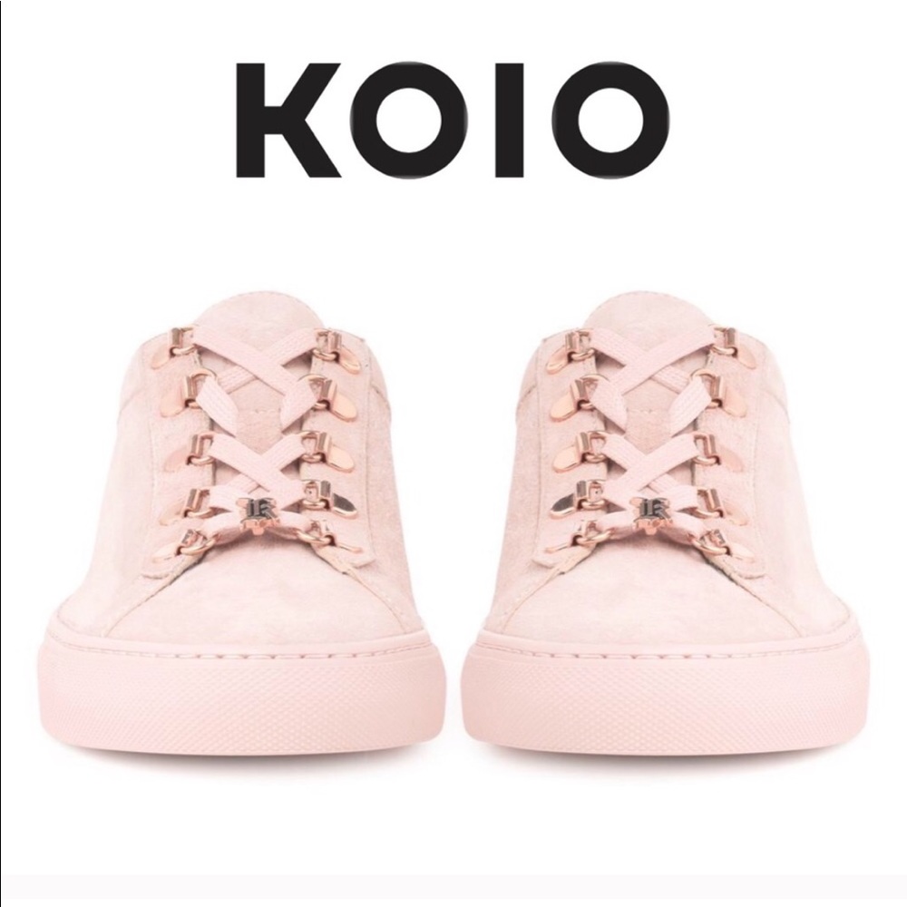 Koio x Jonboy Pink Suede Sneakers